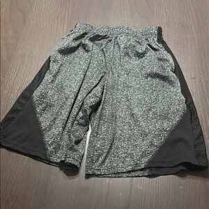 Men's Gray and Black Athletic Shorts